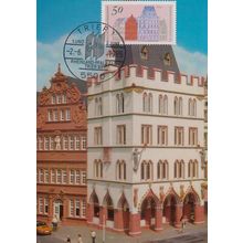 German Trier Rotes Haus Mit Inschrift Germany First Day Cover Rare Postcard