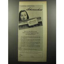 1956 Schumacher blue Chip Collection Fabric Ad - A special offer