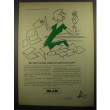 1956 WJR Radio Ad - So who needs copy for commercials?