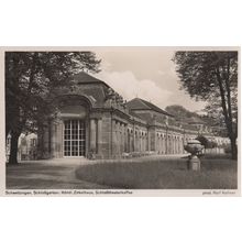 Schwetzingen Nordl Zirkelhaus Schlosstheaterkaffee German Postcard