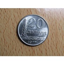 Brazil Brasil 1977 20 Centavos Coin