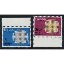Belgium Europa 2v Margins 1970 MNH SG#2150-2151