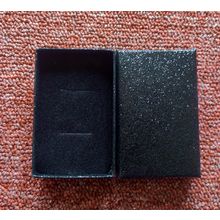 Black glitter gift boxes cufflinks box approx 8 cm x 5 cm x 2 cm