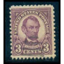 Used 635 3c Abraham Lincoln Barely Clears M09876