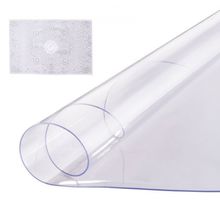 PVC Table Protector 42 Inch Round Clear Plastic Desk Protector 2.0mm Thick