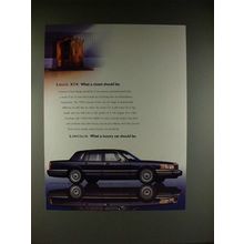 1989 Lincoln Town Car Ad - Louis XIV Closet