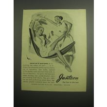 1948 Jantzen Ad - Tennis Shirt, Shorts and Dress - Um-m as in yum-yum