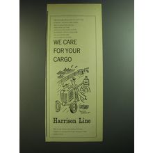 1969 Harrison Line Advertisement - Cartoon by David Langdon - We Care