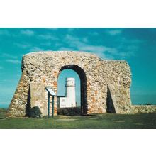 St Edmunds Chapel & Lighthouse Hunstanton Norfolk Entrance Rare Postcard