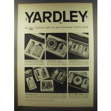 1956 Yardley Toiletries Ad - Yardley For him: Christmas gifts for good grooming