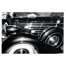Bill Dane Cadillac Old Classic Car Bonnet Shine Photo Art Postcard
