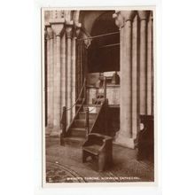 The Bishop's Throne Norwich Cathedral RP Postcard