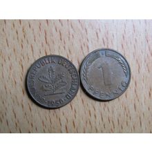 1950g 1 pfennig Germany Coin