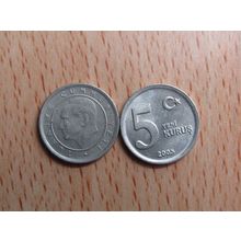 Turkey 2005 5 Kurus Coin
