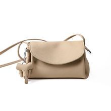 Genuine Leather Women Tote Bag Crossbody Bag Grey