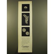 1961 Cartier Jewelry Advertisement - Sparkling Splendor