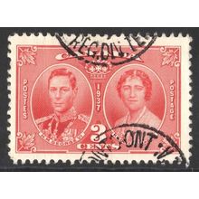 CANADA 1937 - KING GEORGE VI CORONATION - 3c USED (G7)
