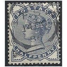 1883 SG187 1/2d Slate Blue Fine Used . .