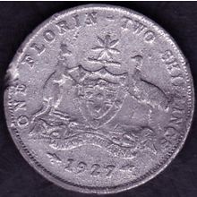 1927 Australia Florin (2 Shillings) coin "Replica"