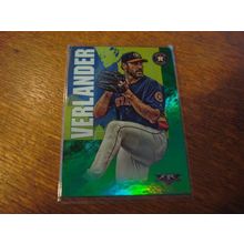 2019 Topps Fire, Green Holofoil, #'d 38/199, JUSTIN VERLANDER, Astros