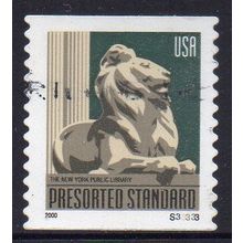 USA 2000 New York Public Library - Presorted Standard Rate Used