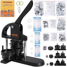 Button Maker, 1/1.25/2.28 inch(25/32/58mm) 3-IN-1 Pin Maker, with 300pcs But...