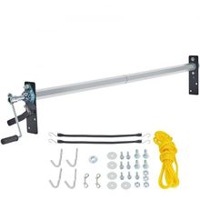 Hand Crank Tarp Roller Kit, 64" to 104" Wide, Aluminum Alloy, Manual Cab Lev...