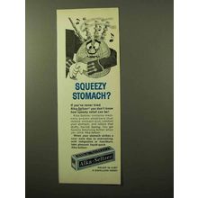 1964 Alka-Seltzer Ad - Squeezy Stomach