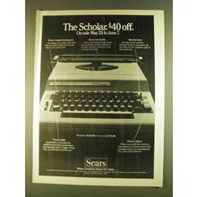 1980 Sears Scholar Typewriter Ad