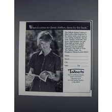 1980 Talbots Fashion Ad - Comes to Classic Clothes