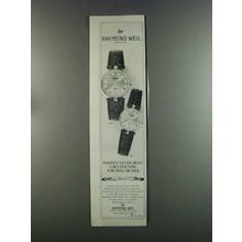 1982 Raymond Weil 9012 and 9102 Watches Ad