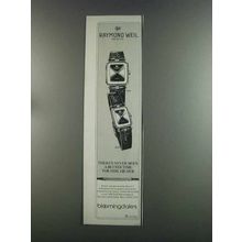 1982 Raymond Weil 9104 and 9014 Watches Ad