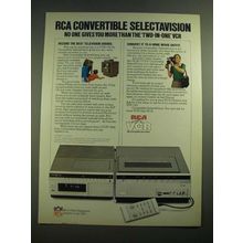 1982 RCA VFP-170 Convertible SelectaVision VCR Ad
