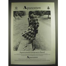 1974 Aquascutum Greatcoat Ad - Aquascutum's Greatcoat in Tweed