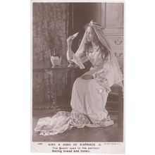 Sing A Song Of Sixpence Real Photo Nursery Rhyme Honey Postcard