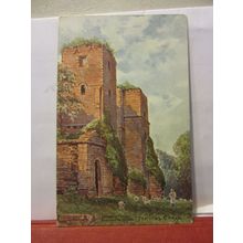 KENILWORTH CASTLE, WARWICKSHIRE unused antique postcard by J W Ruddock =