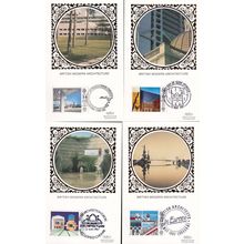 Benham British Modern Architecture 4x Postcard Silk Card s