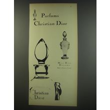 1956 Christian Dior Perfumes Advertisement - Parfums Christian Dior