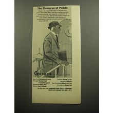 1957 Gordon of Philadelphia Fashion Ad - The Pleasures of Pedalo