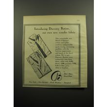 1957 Bloomingdale's Fashion Advertisement - Introducing Daccony Batiste