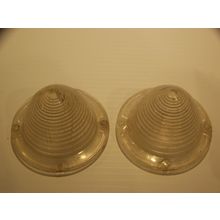 1958 CHEVROLET IMPALA BISCAYNE BEL AIR PARK LIGHT LENSES OEM PAIR F1-58