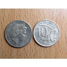 Australia 2001 10 Cents Coin
