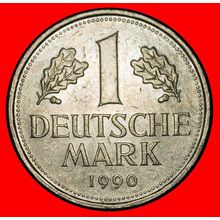 Ⰶ NOT COMMUNIST TYPE (1950-2001):GERMANY★1 MARK 1990G BADEN★LOW START★NO RESERVE