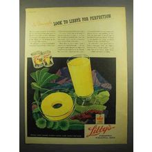 1944 Libby's Pineapple Juice, Sliced Pineapple Ad