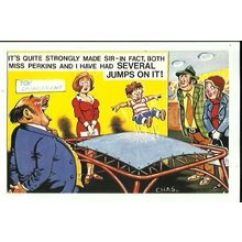 BAMFORTH COMIC "Several Jumps" Postcard (No.454)