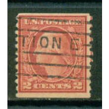 Used 492 2c George Washington Barely Clears A09911