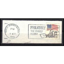 Used 2116 22c U.S. Flag South Jersey, NJ. BPS E0836