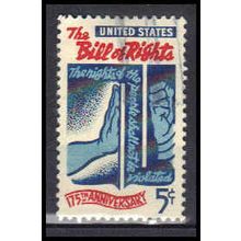 Used 1312 5c Bill of Rights Very Fine KA5402