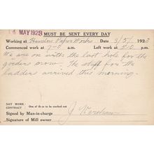 Hendon Paper Works Sunderland Ladders Manchester Foreman Workers Old Postcard