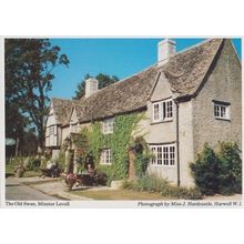 The Old Swan Pub Minster Lovell Oxfordshire Womens Institute Postcard